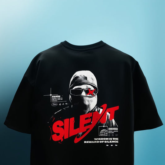 Silent Black Oversized T-Shirt