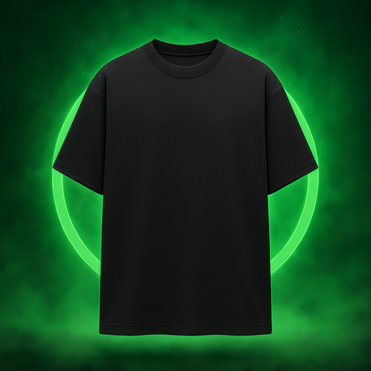 Green Lantern Edition Oversized Black Tshirt