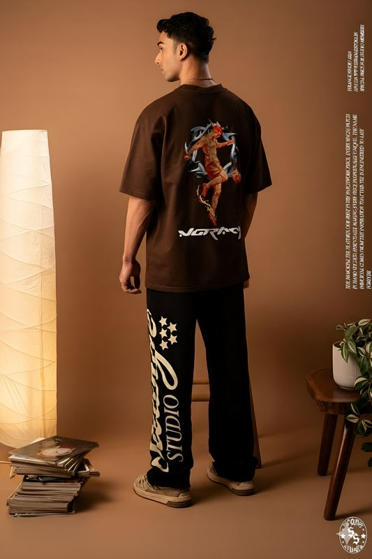 Crimson Pilgrim Pure Cotton Branded Printed T-shirt